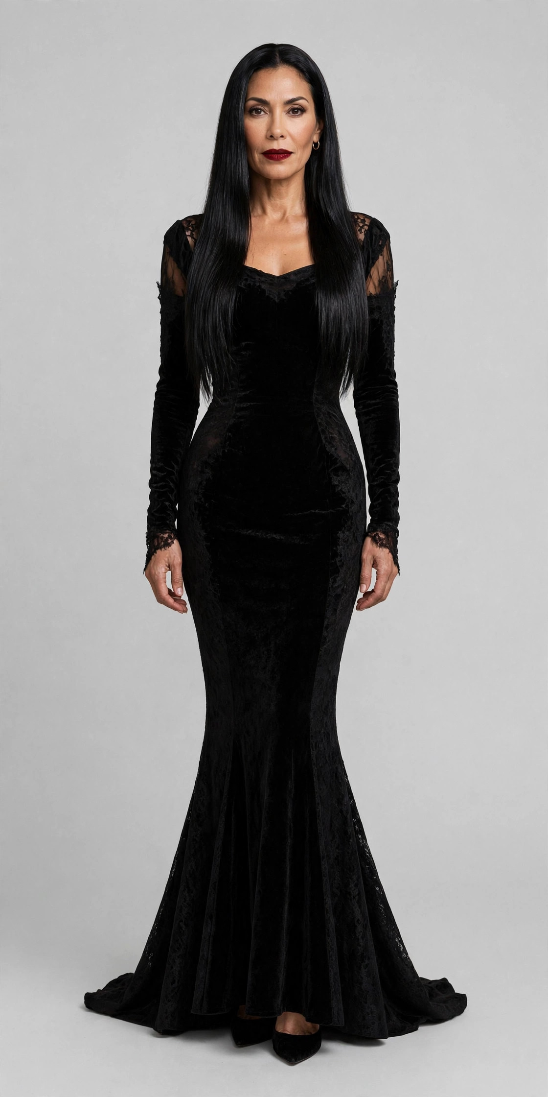 A woman wearing a Halloween outfit.