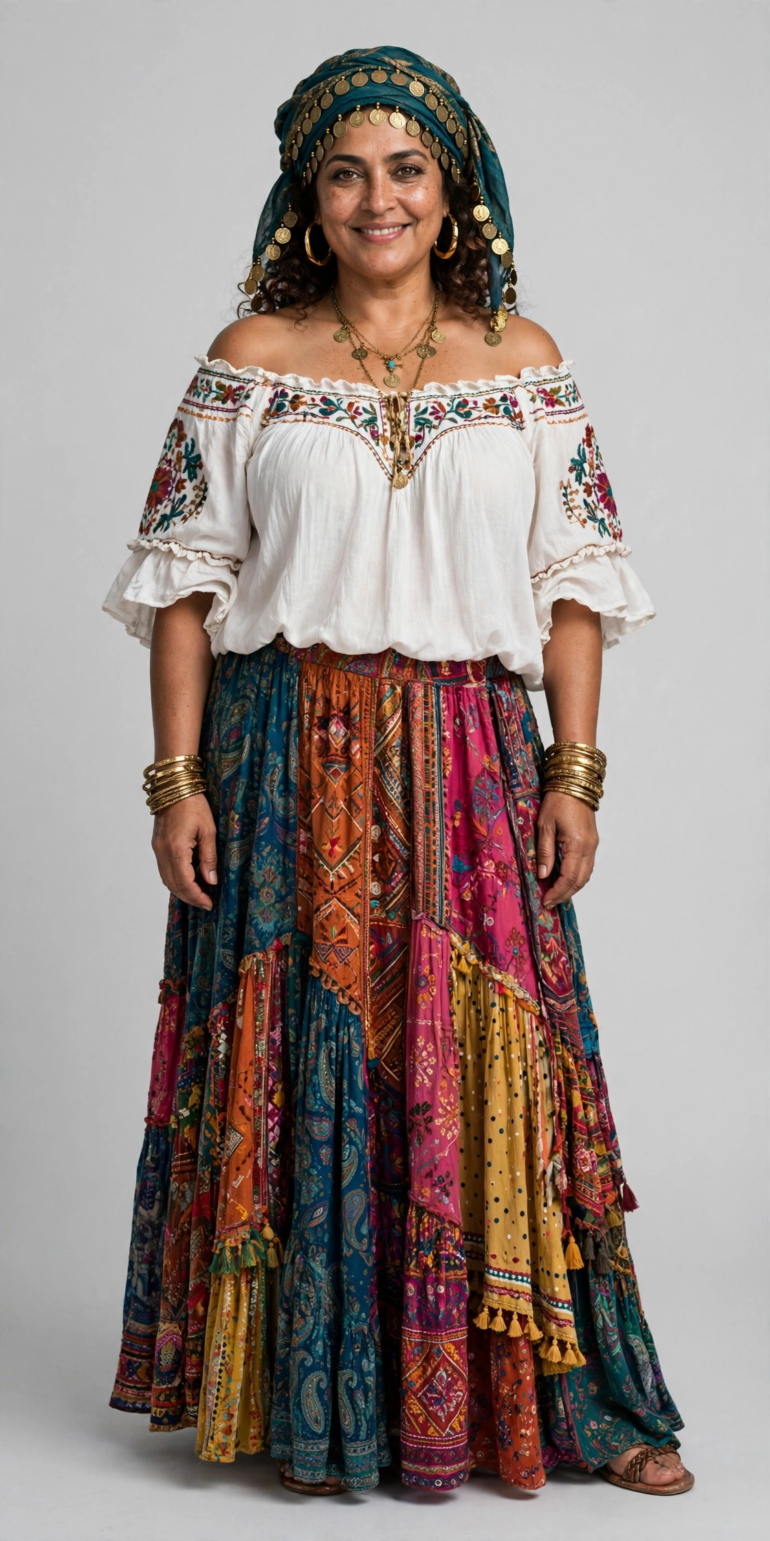 A woman wearing a Halloween outfit.