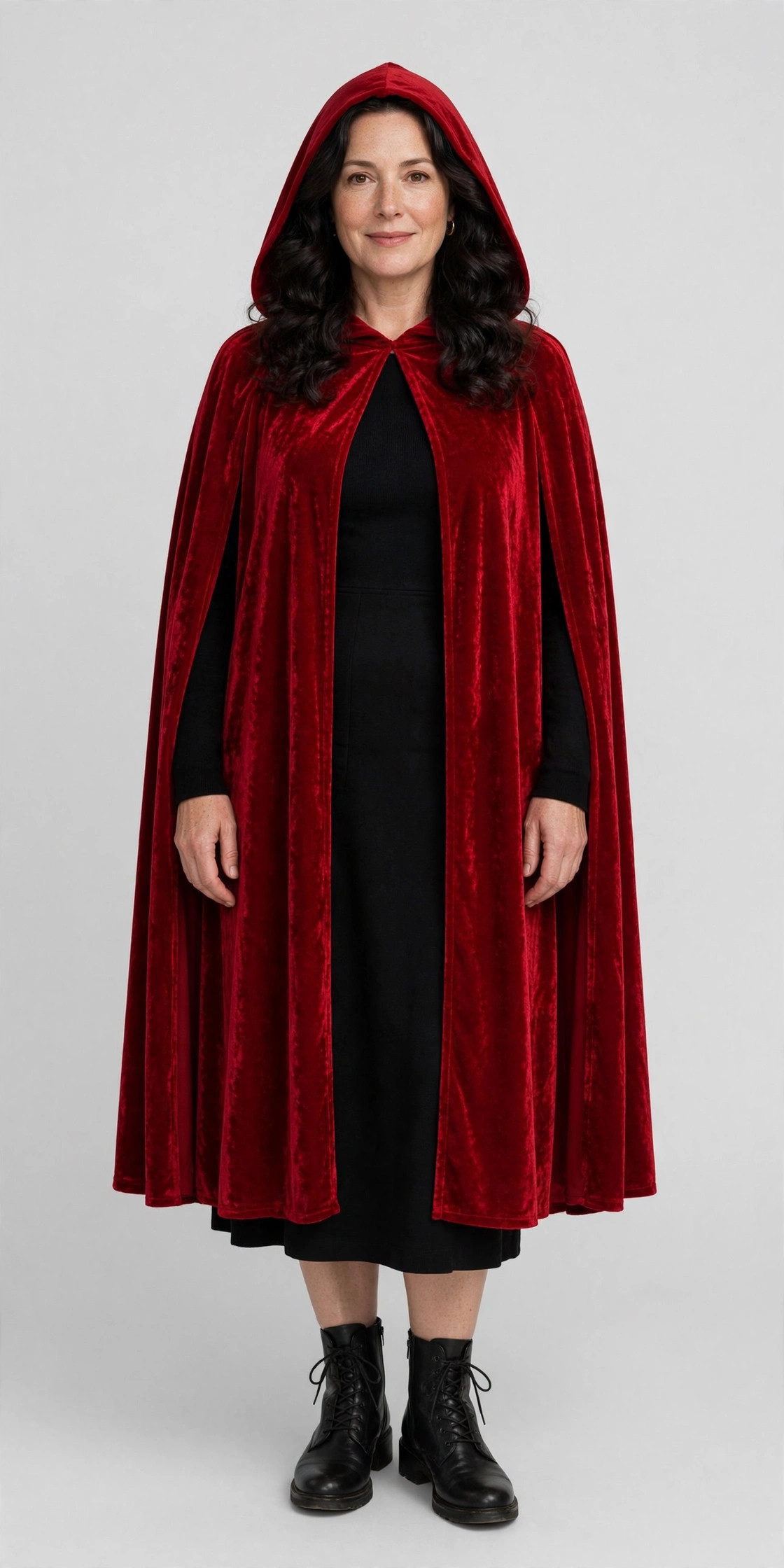 A woman wearing a Halloween outfit.